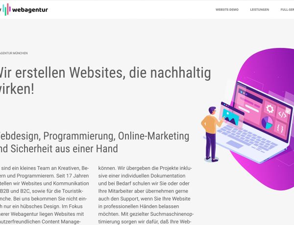 Webagentur München UX Webdesign