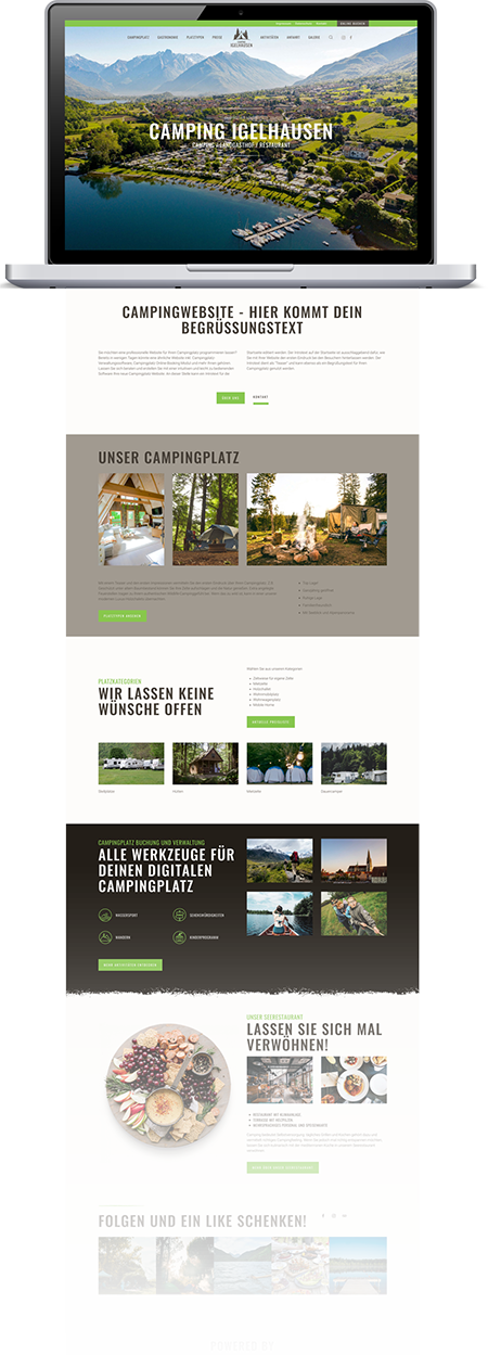 Webdesign für Camping und Caravan