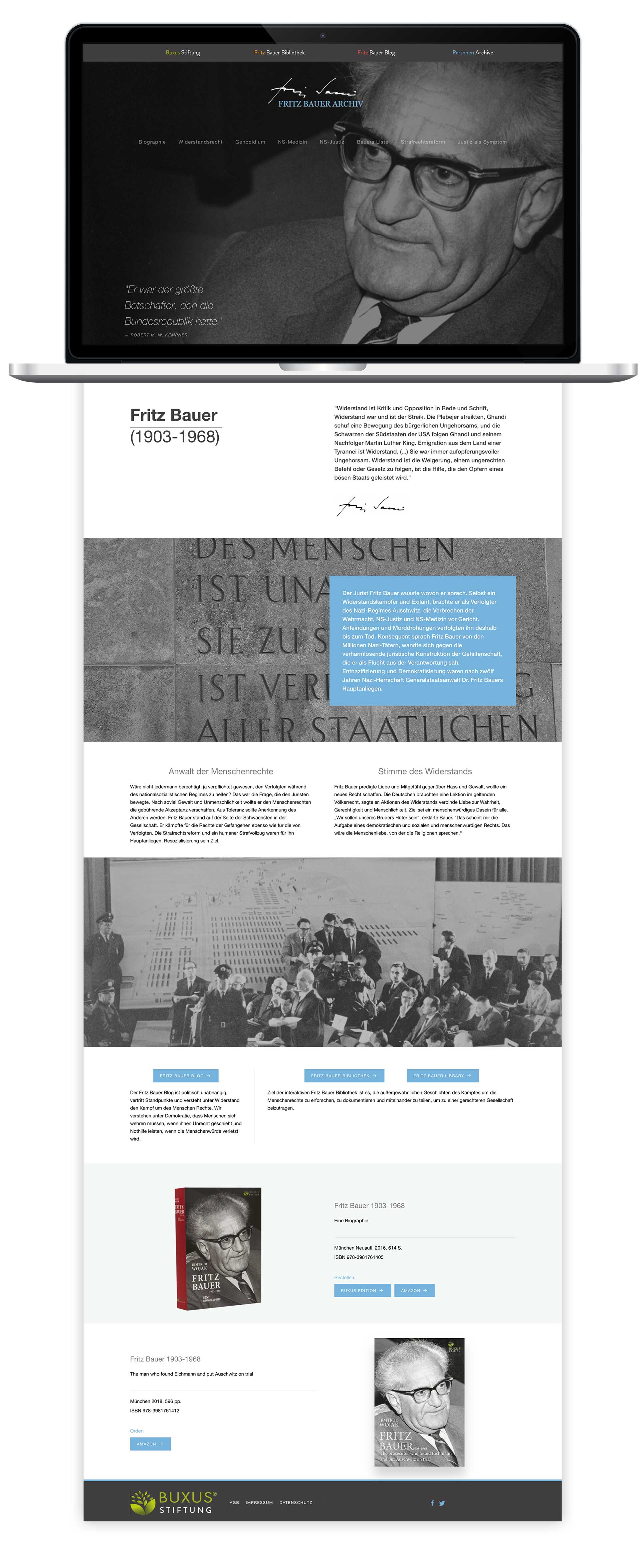fritz bauer archiv webdesign