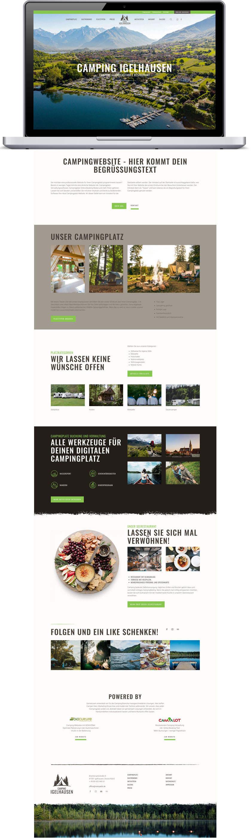 campingplatz website erstellen lassen
