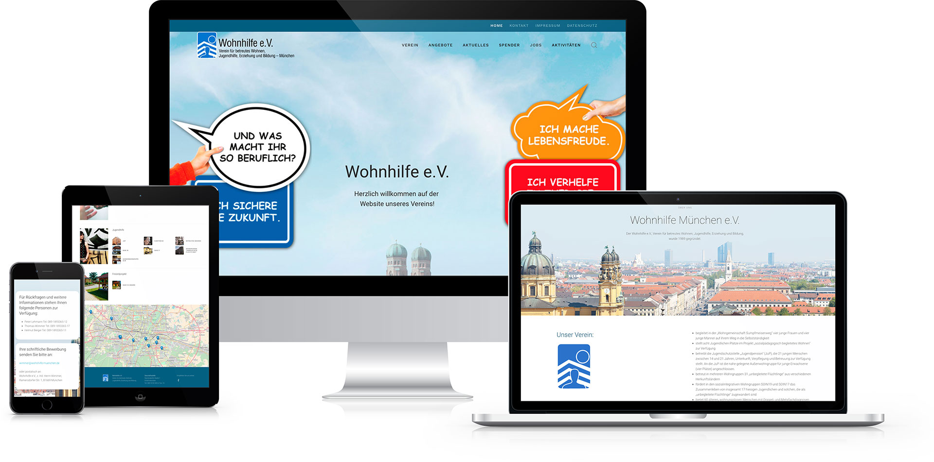 Wohnhilfe München Webdesign