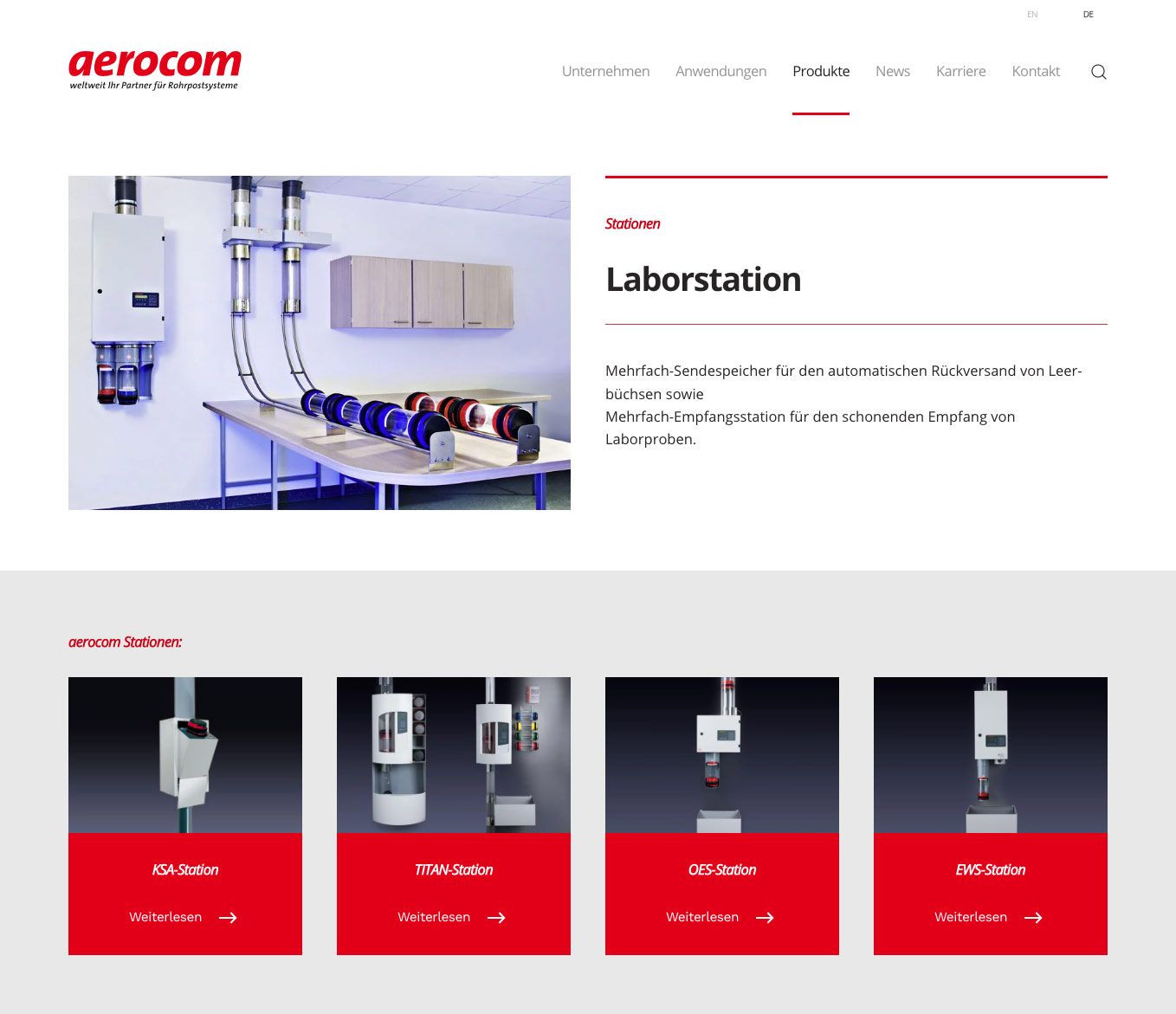 Landingpage Unternehmen / über uns