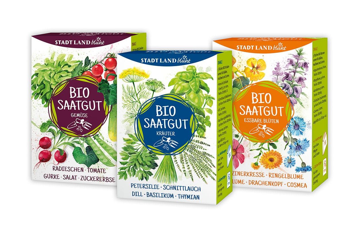 Verpackungsdesign für Bio-Saatgut