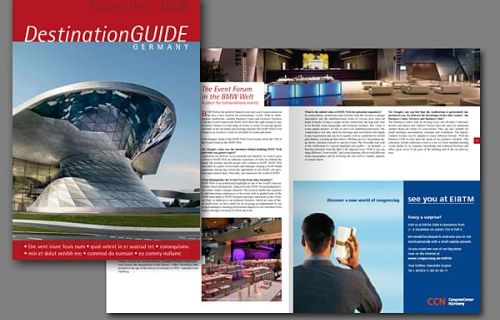 Gestaltung des Magazins für die Touristikbranche "Destinationguide Germany"