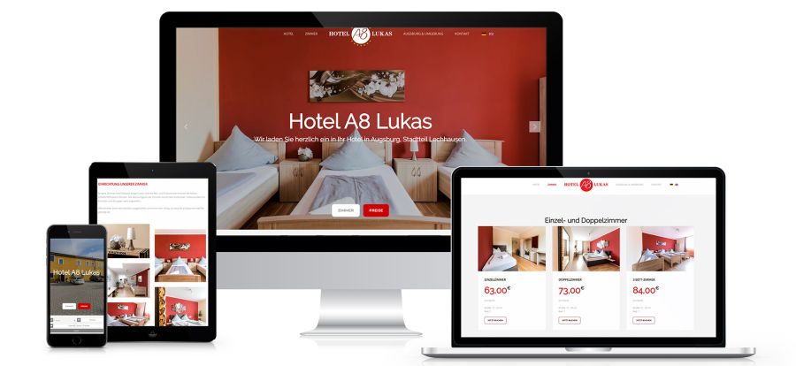 A8 Lukas Hotel Webdesign