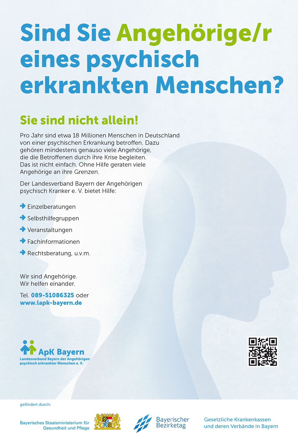 Plakate für den Landesverband Bayern der Angehörigen psychisch Kranken e. V.