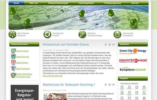 Kommunale Energieberatung Webdesign mit Joomla CMS