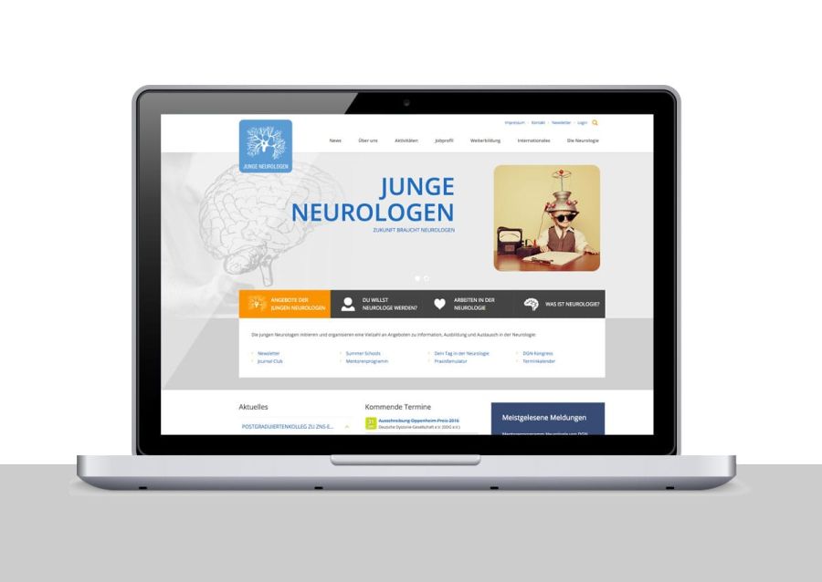 Webdesign Junge Neurologen