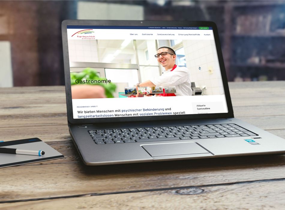 Website für die Regenbogen Arbeit