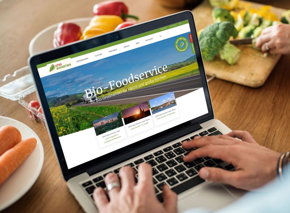 Epos - neue B-to-B Website für den Bio-Großhandel