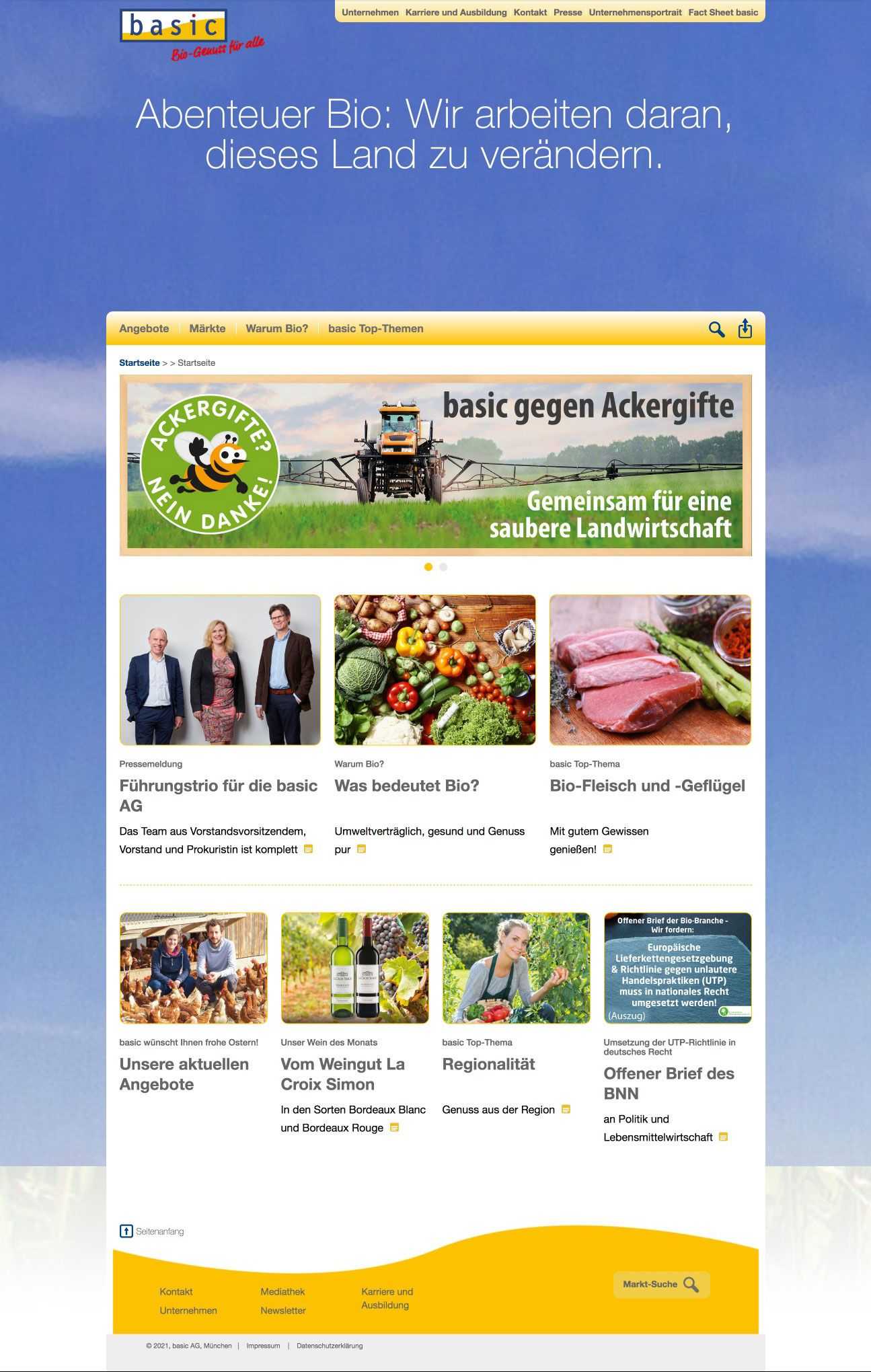 Bisheriger Onlineshop bis 2018