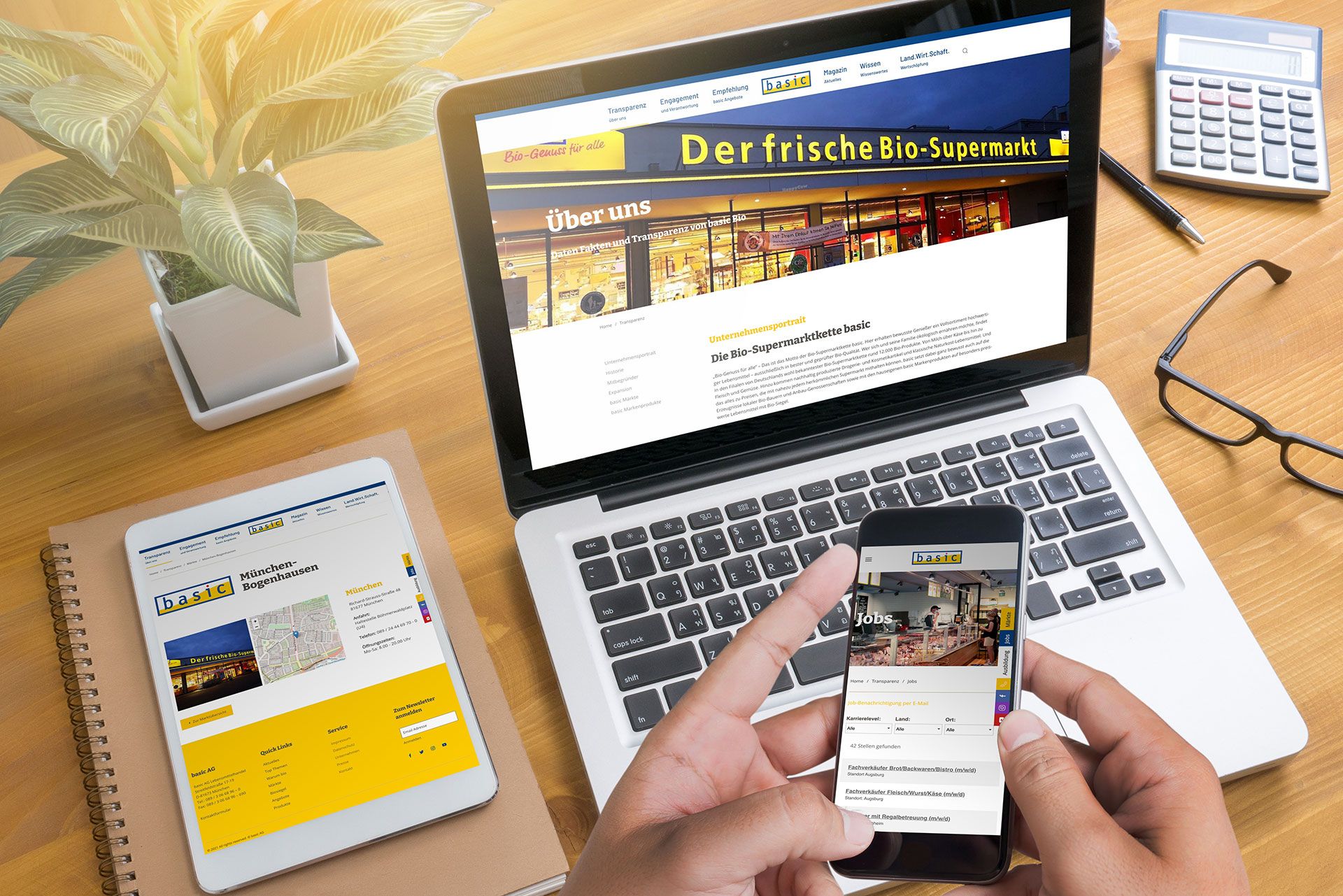 Desktop Ansicht Responsiove Webdesign
