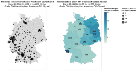 Intensivregister Visualisation auf Deutschlandkarte