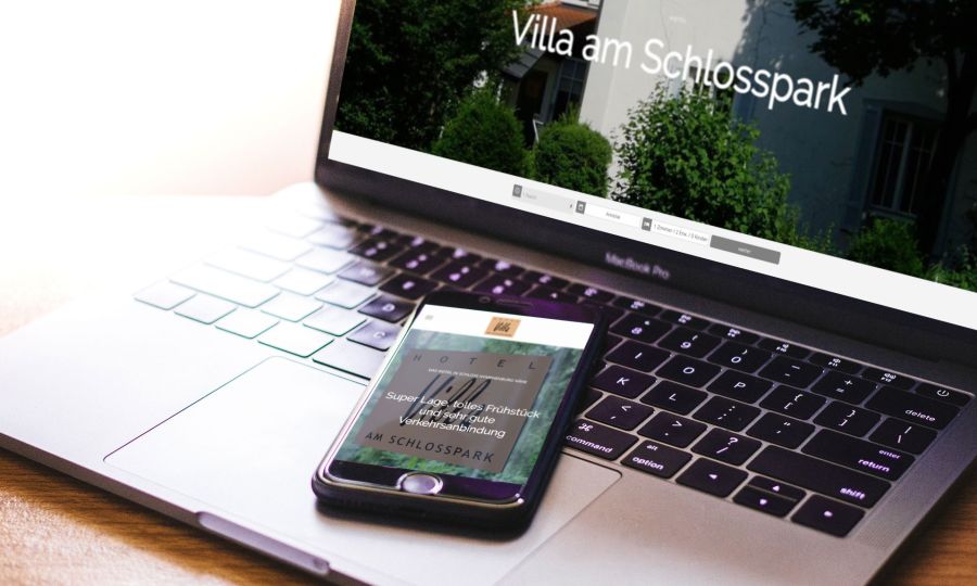 Villa am Schlosspark München Webdesign