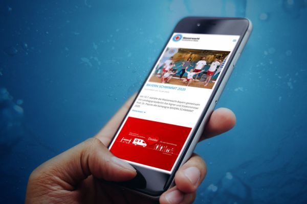 Umsetzung der Website für Wasserwacht Bayern