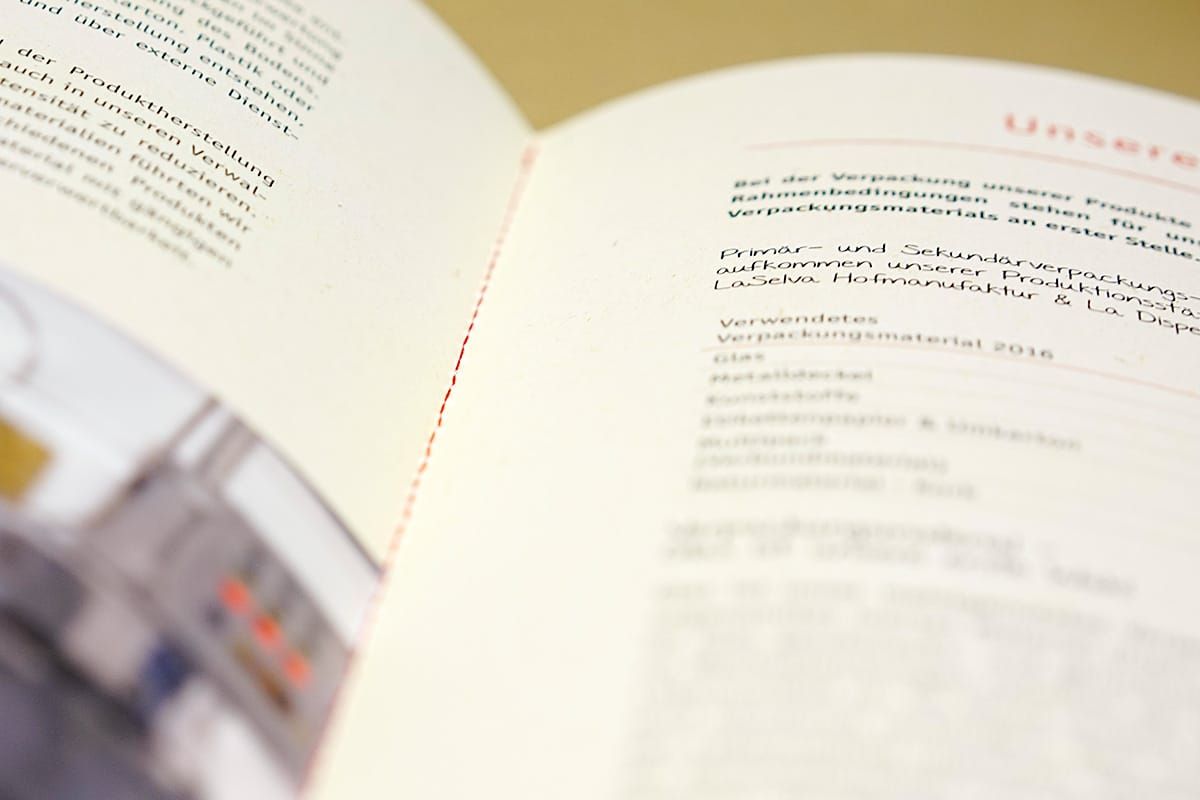 LaSelva Nachhaltigkeitsbericht Steppheftung