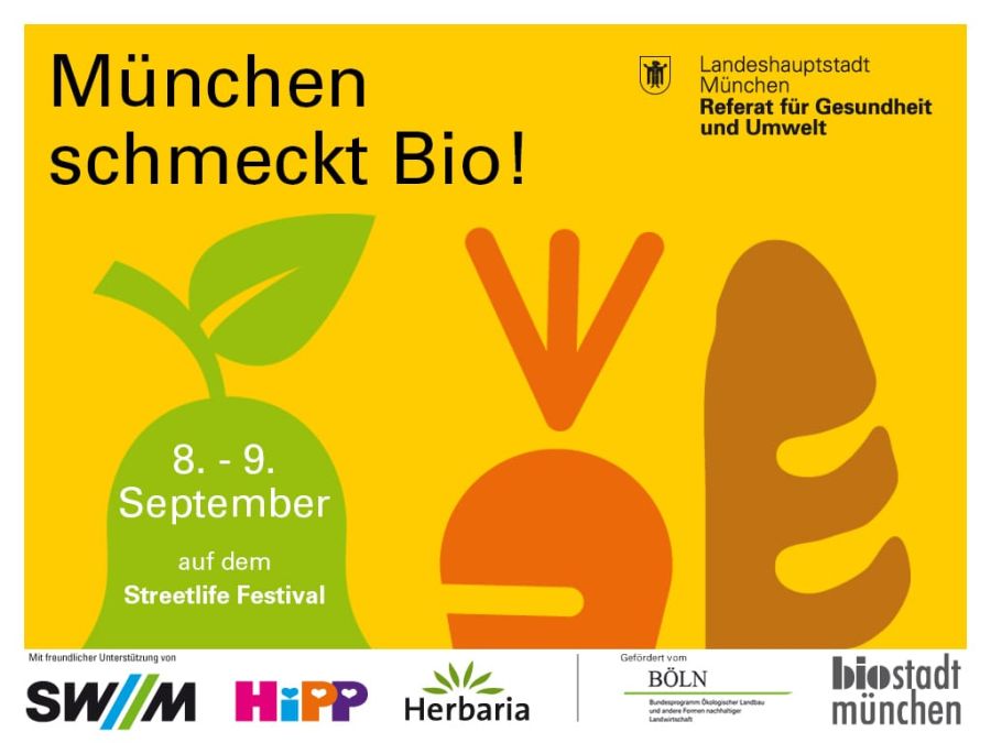 Kampagne für die Eventreihe "München schmeckt Bio"