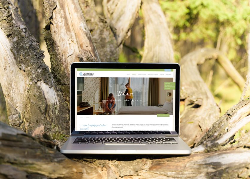 Webdesign für das Bio-Hotel und Gasthaus Seehörnle