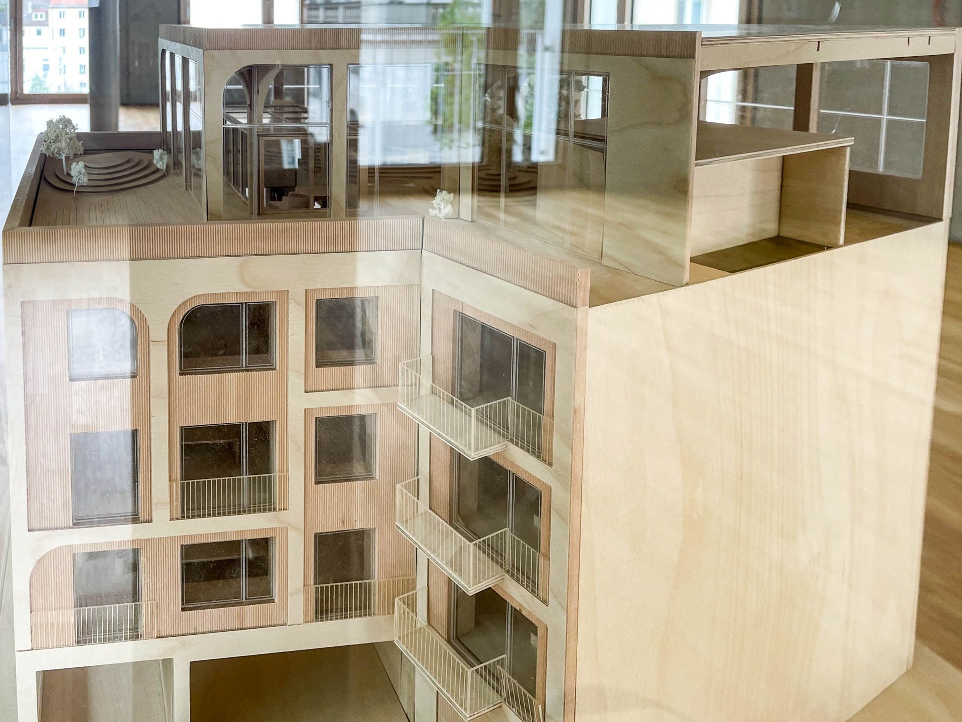 Sternenhaus Modell Ansicht Rückseite