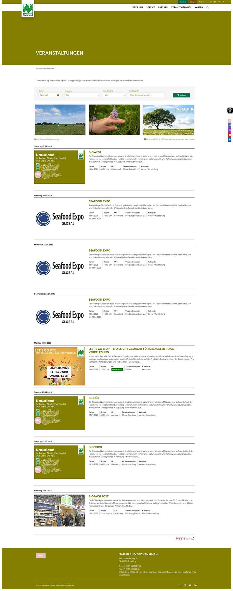 Veranstaltungskalender
